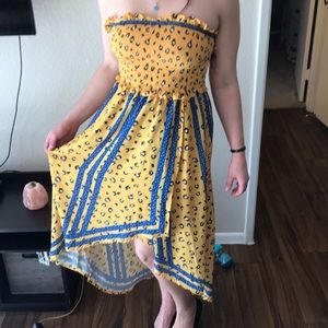 Jealous Tomato yellow leopard dress